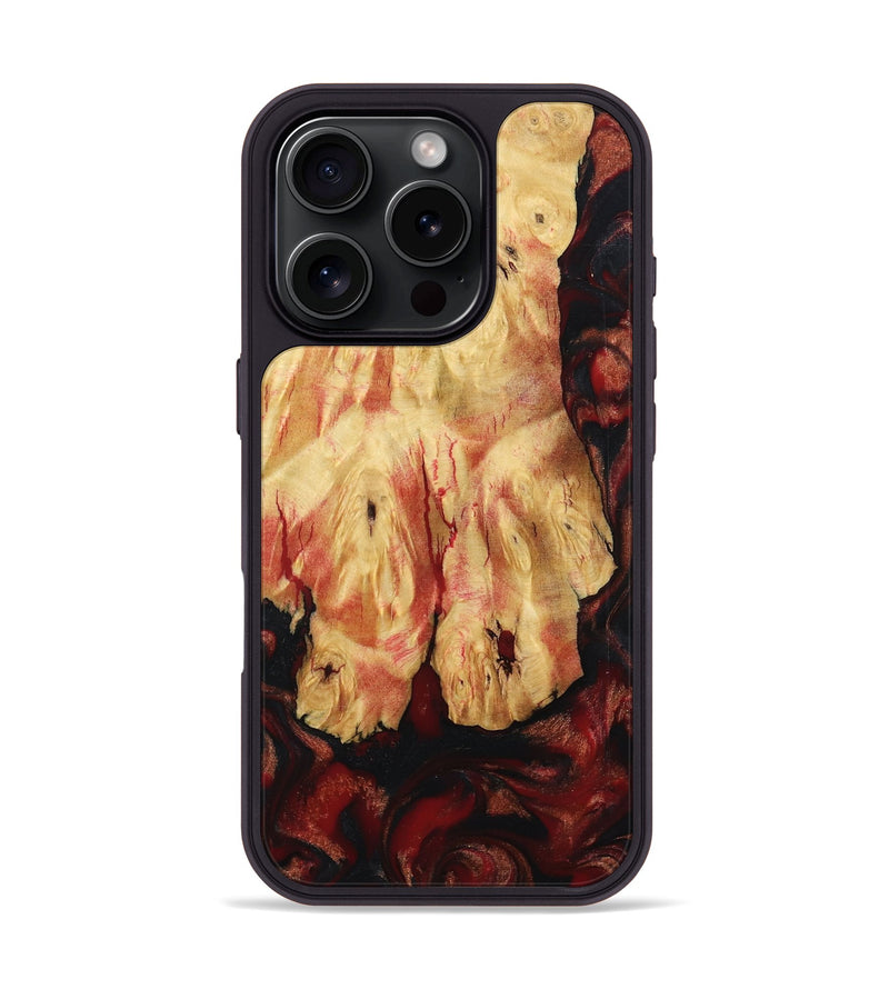 iPhone 16 Pro Wood Phone Case - Ladonna (Red, 798310)