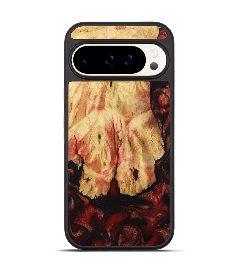 Pixel 9 Wood Phone Case - Ladonna (Red, 798310)
