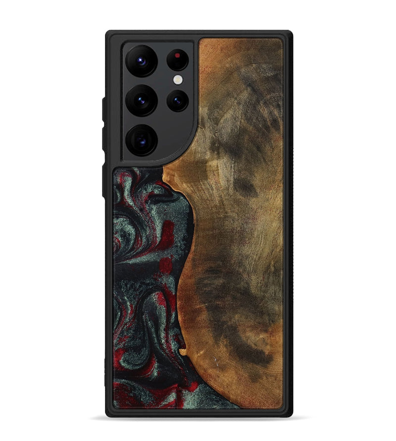 Galaxy S22 Ultra Wood Phone Case - Bodie (Red, 798313)