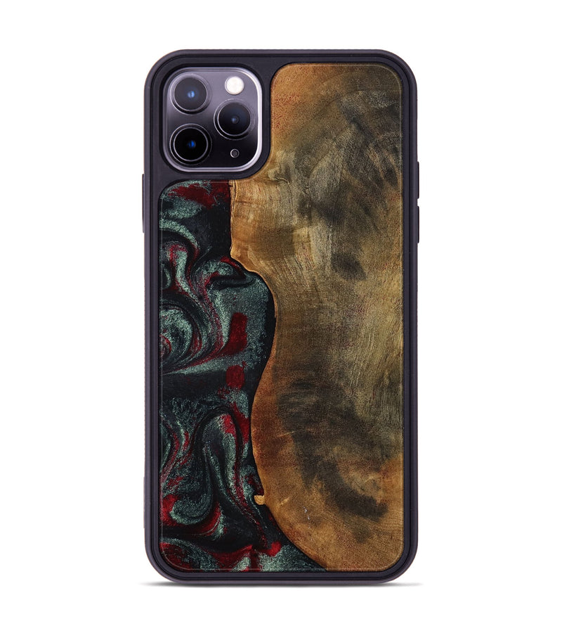 iPhone 11 Pro Max Wood Phone Case - Bodie (Red, 798313)