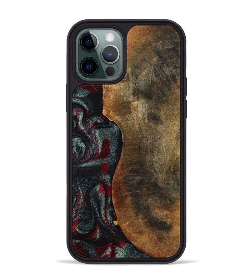 iPhone 12 Pro Max Wood Phone Case - Bodie (Red, 798313)