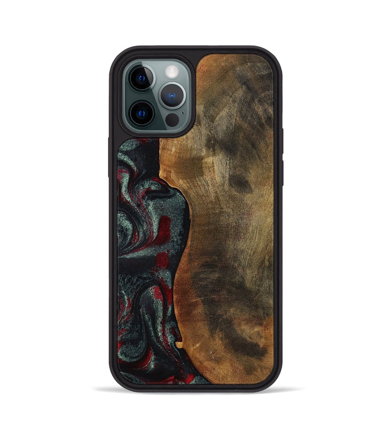 iPhone 12 Pro Wood Phone Case - Bodie (Red, 798313)