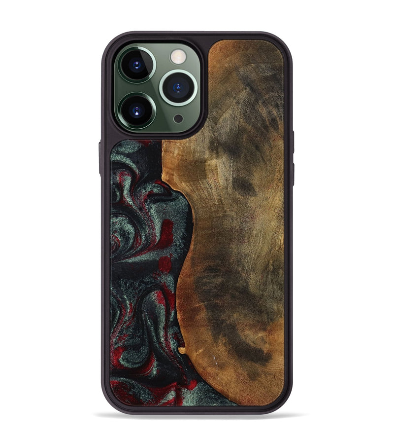 iPhone 13 Pro Max Wood Phone Case - Bodie (Red, 798313)