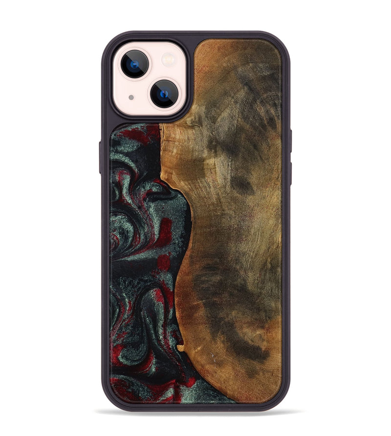 iPhone 14 Plus Wood Phone Case - Bodie (Red, 798313)