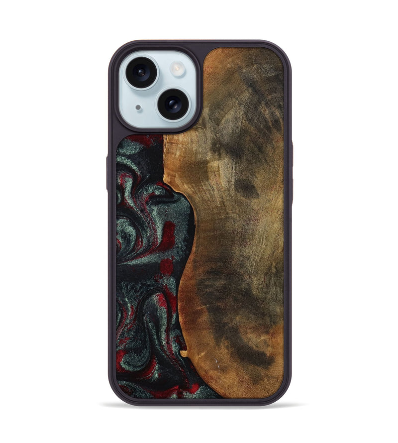 iPhone 15 Wood Phone Case - Bodie (Red, 798313)