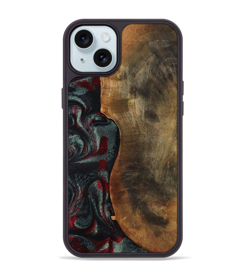 iPhone 15 Plus Wood Phone Case - Bodie (Red, 798313)