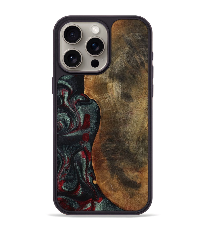 iPhone 15 Pro Max Wood Phone Case - Bodie (Red, 798313)