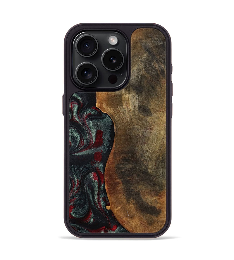 iPhone 15 Pro Wood Phone Case - Bodie (Red, 798313)