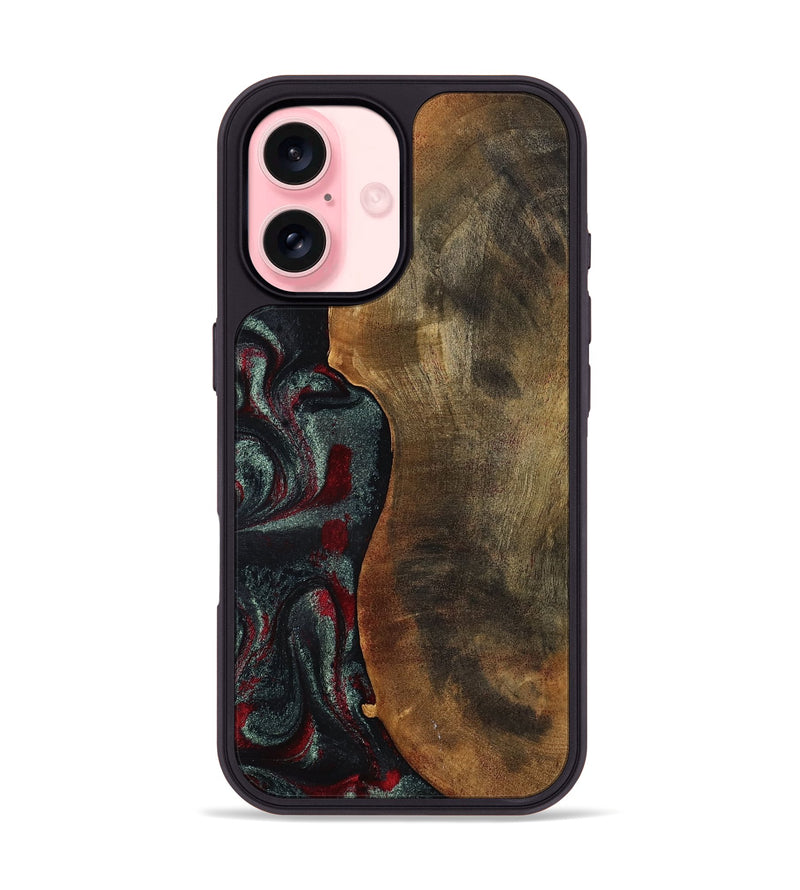 iPhone 16 Wood Phone Case - Bodie (Red, 798313)