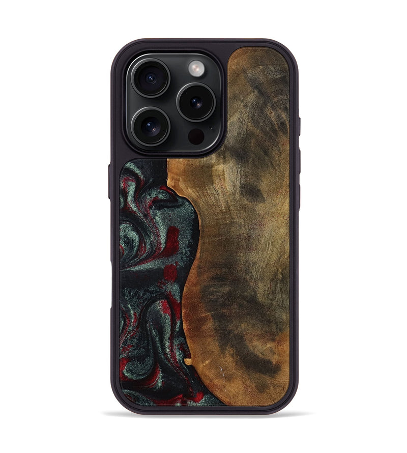 iPhone 16 Pro Wood Phone Case - Bodie (Red, 798313)