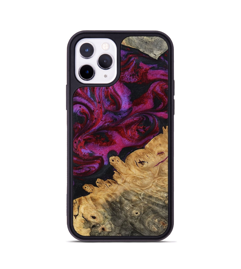iPhone 11 Pro Wood Phone Case - Adriel (Red, 798316)