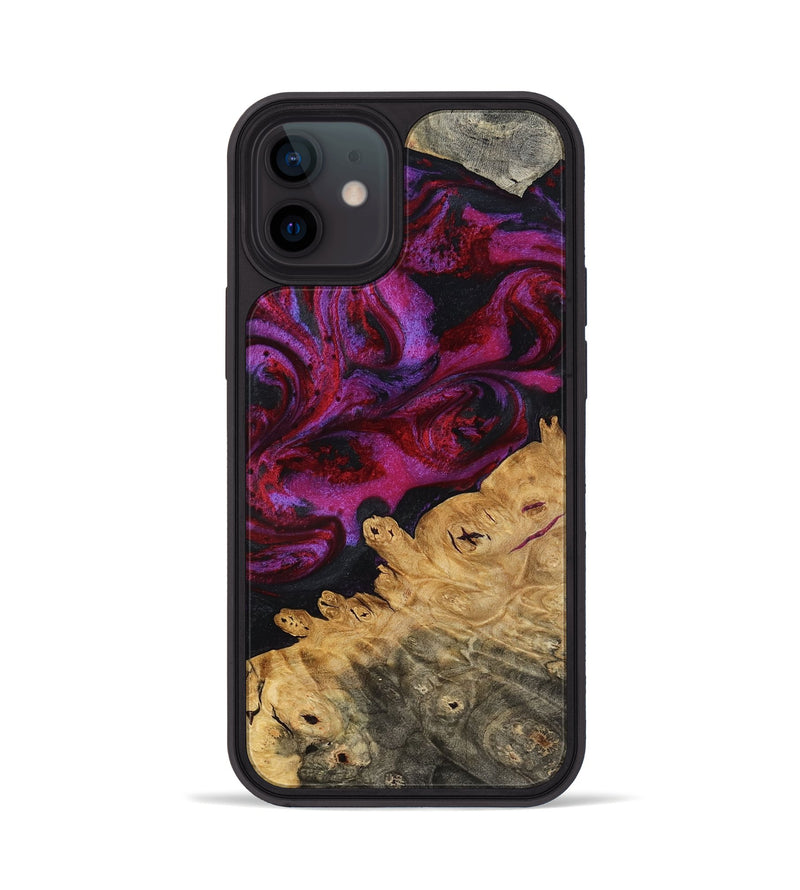 iPhone 12 Wood Phone Case - Adriel (Red, 798316)