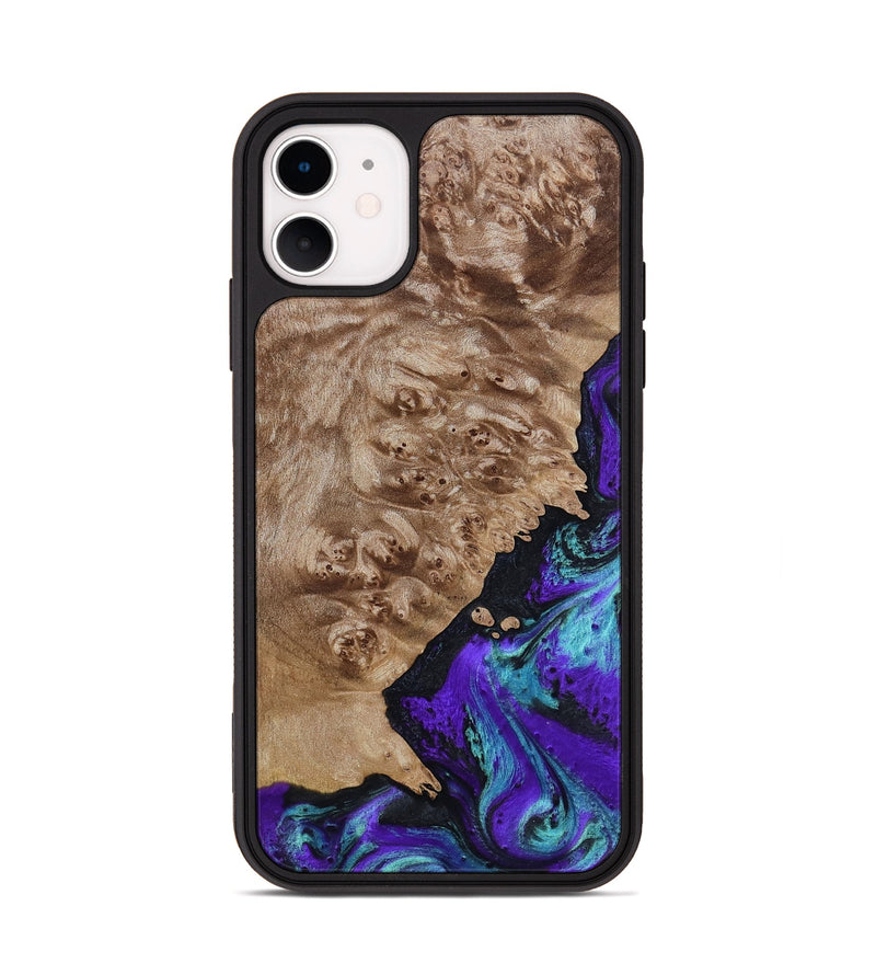 iPhone 11 Wood Phone Case - Kennedy (Purple, 798317)