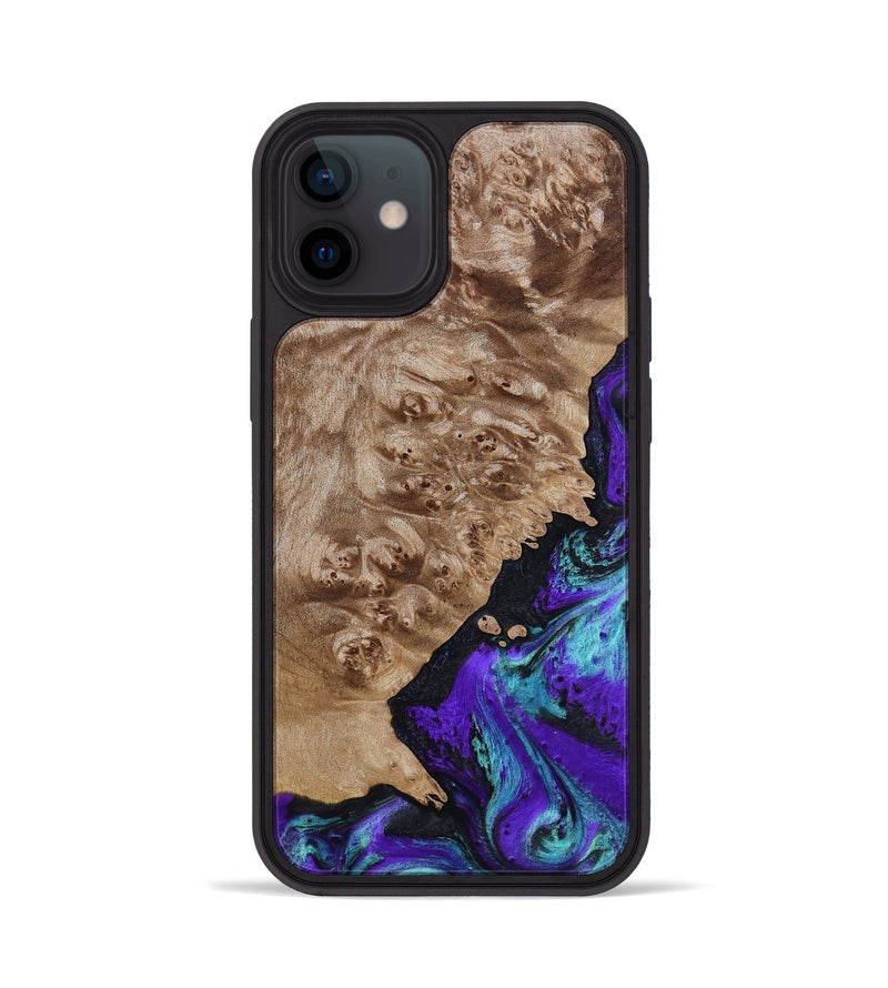iPhone 12 Wood Phone Case - Kennedy (Purple, 798317)