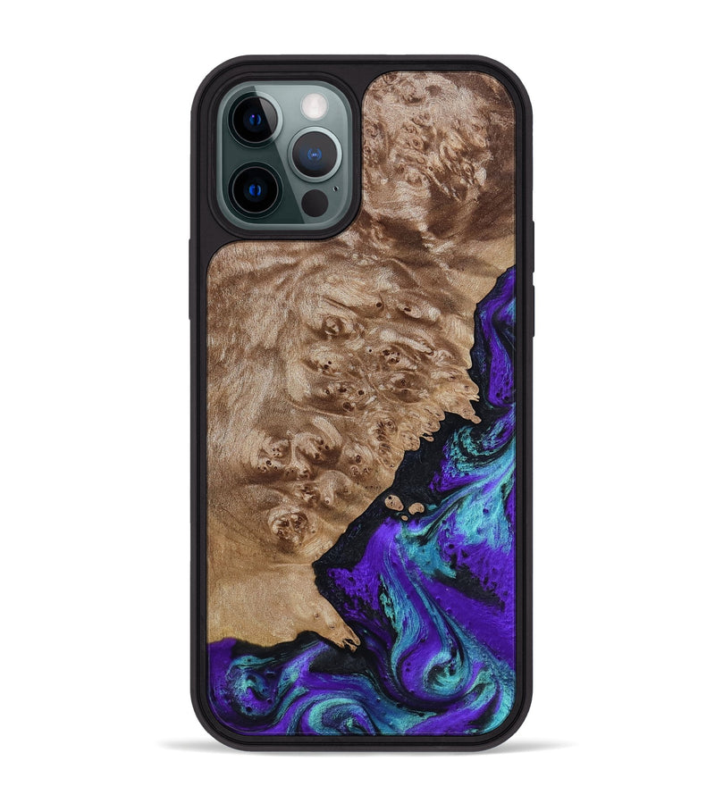 iPhone 12 Pro Max Wood Phone Case - Kennedy (Purple, 798317)