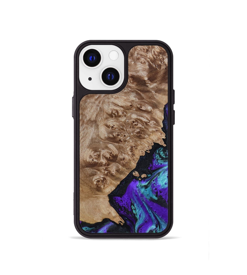 iPhone 13 mini Wood Phone Case - Kennedy (Purple, 798317)