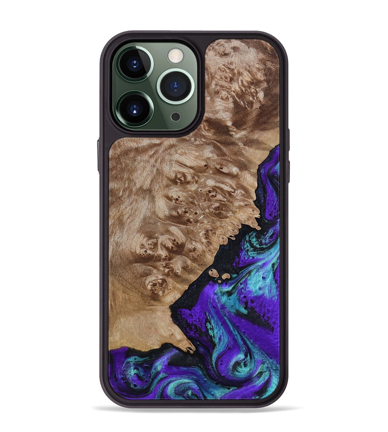 iPhone 13 Pro Max Wood Phone Case - Kennedy (Purple, 798317)
