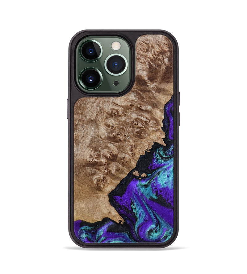 iPhone 13 Pro Wood Phone Case - Kennedy (Purple, 798317)
