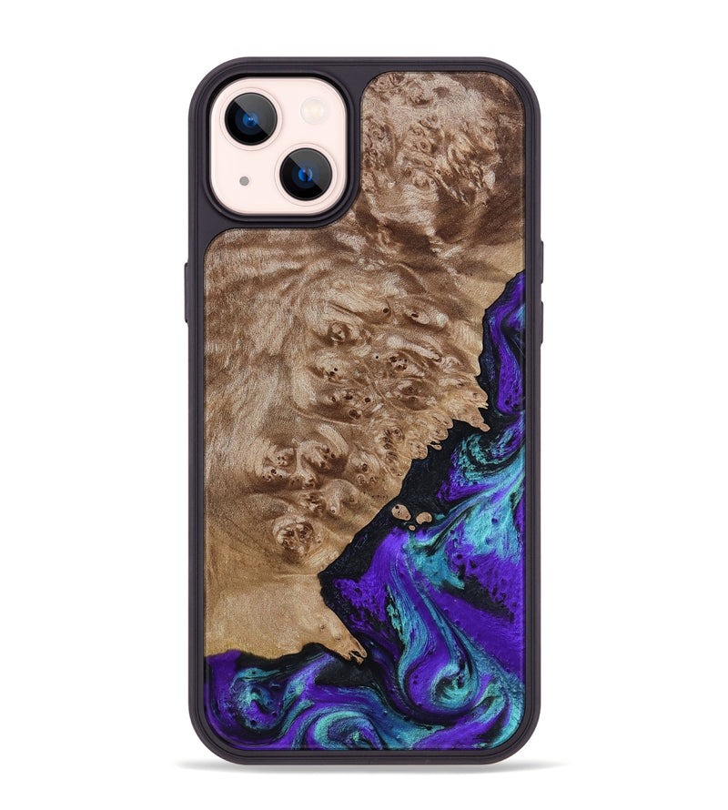 iPhone 14 Plus Wood Phone Case - Kennedy (Purple, 798317)