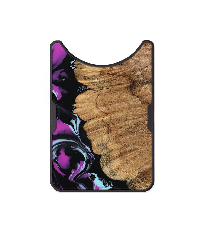 Alloy Wood Wallet - Kylee (Purple, 798319)