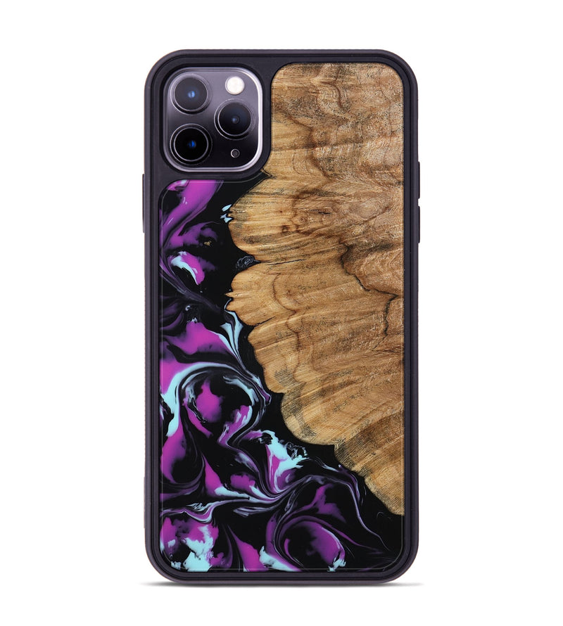 iPhone 11 Pro Max Wood Phone Case - Kylee (Purple, 798319)