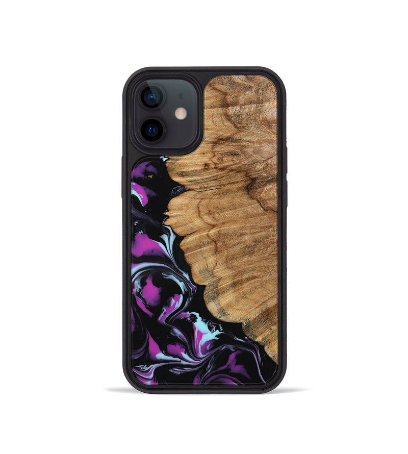iPhone 12 mini Wood Phone Case - Kylee (Purple, 798319)