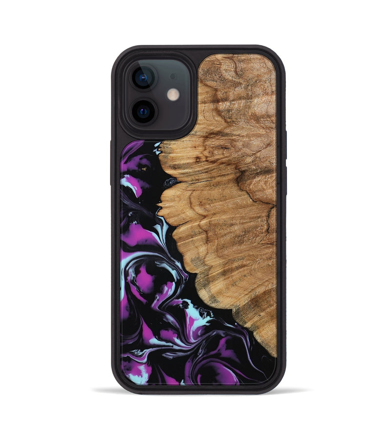 iPhone 12 Wood Phone Case - Kylee (Purple, 798319)