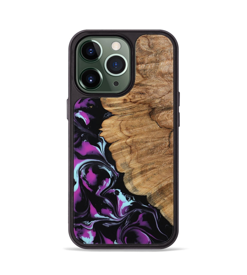iPhone 13 Pro Wood Phone Case - Kylee (Purple, 798319)