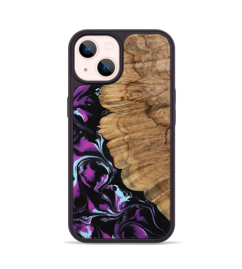 iPhone 14 Wood Phone Case - Kylee (Purple, 798319)