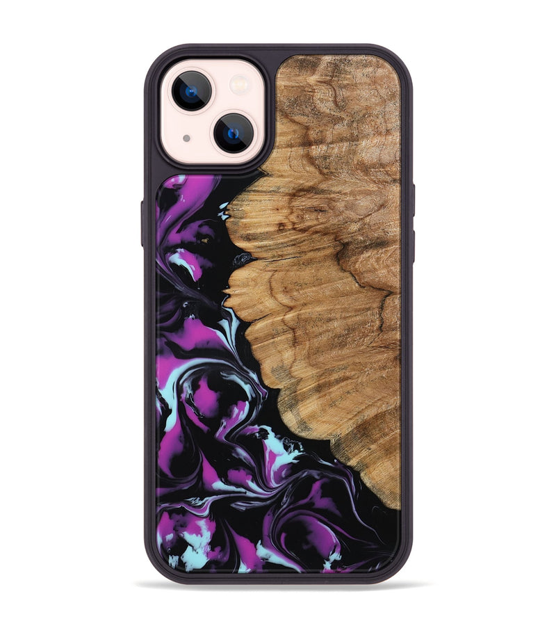iPhone 14 Plus Wood Phone Case - Kylee (Purple, 798319)