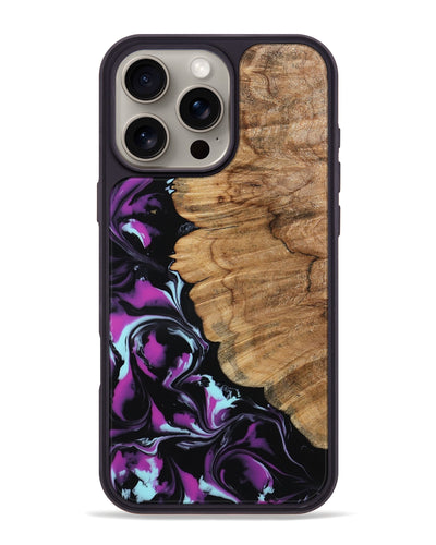 iPhone 16 Pro Max Wood Phone Case - Kylee (Purple, 798319)