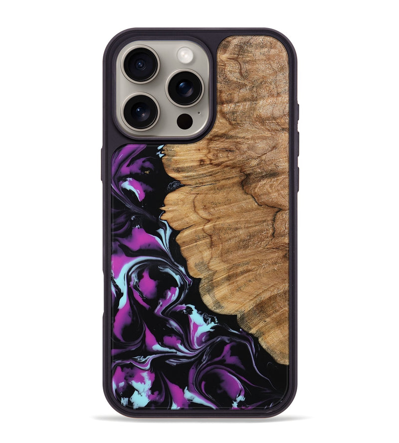 iPhone 16 Pro Max Wood Phone Case - Kylee (Purple, 798319)