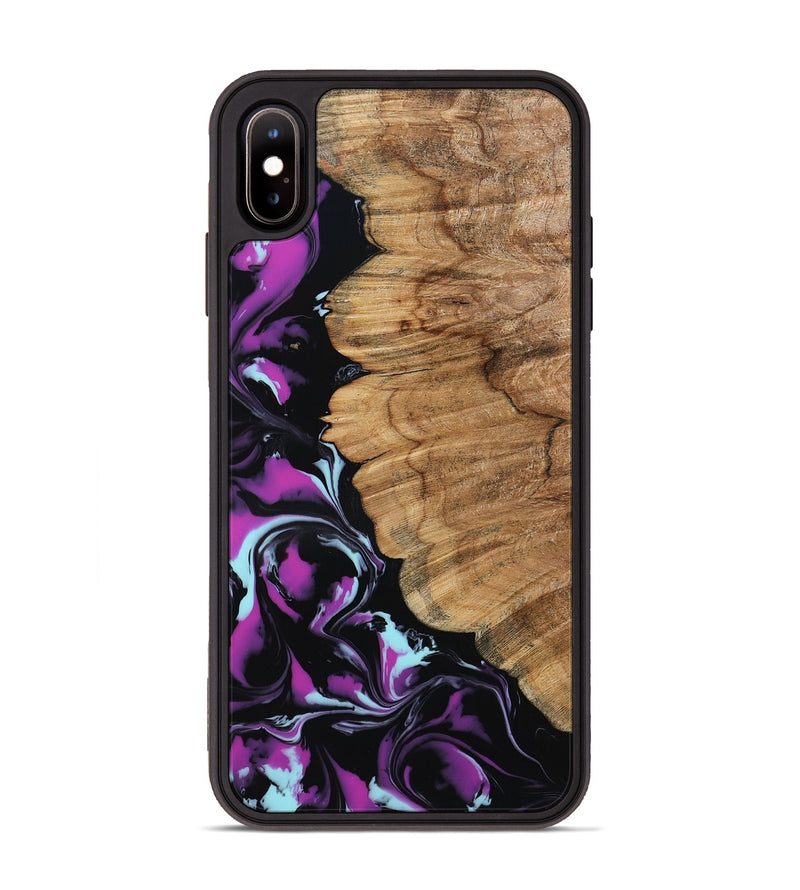 iPhone Xs Max Wood Phone Case - Kylee (Purple, 798319)