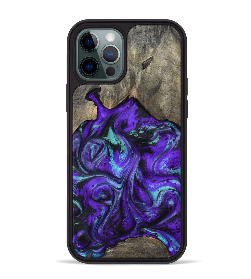 iPhone 12 Pro Max Wood Phone Case - Wesley (Purple, 798320)