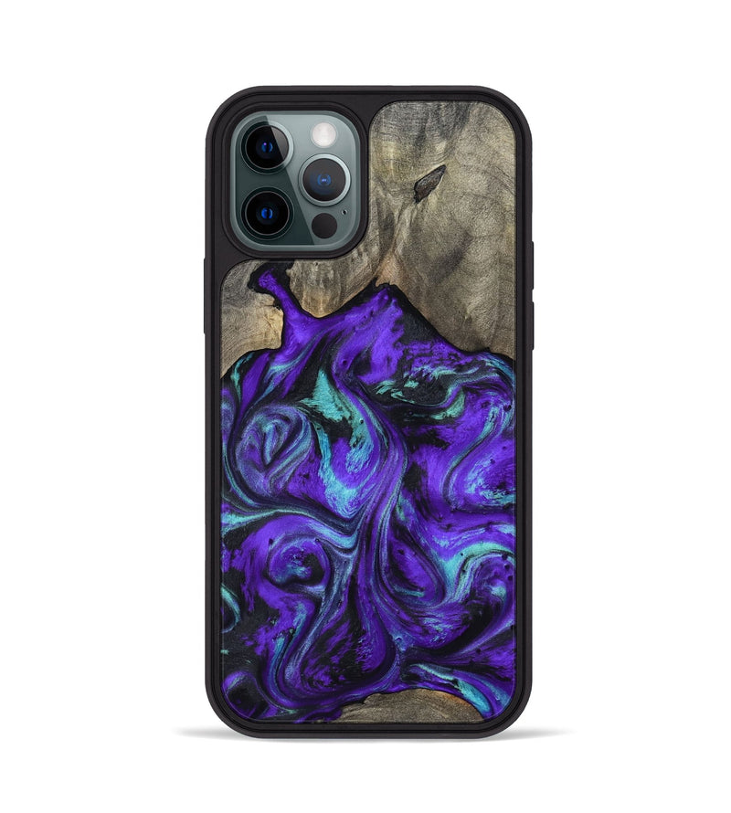 iPhone 12 Pro Wood Phone Case - Wesley (Purple, 798320)