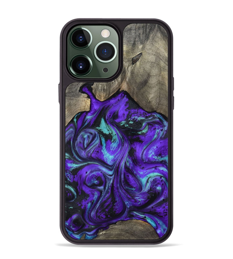 iPhone 13 Pro Max Wood Phone Case - Wesley (Purple, 798320)