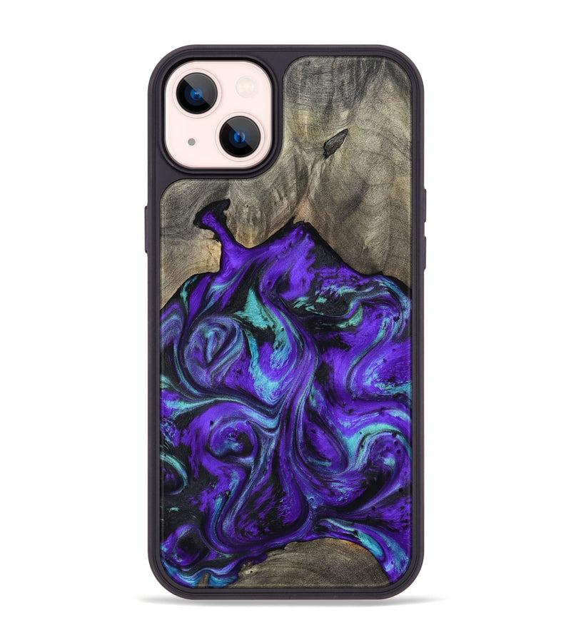 iPhone 14 Plus Wood Phone Case - Wesley (Purple, 798320)