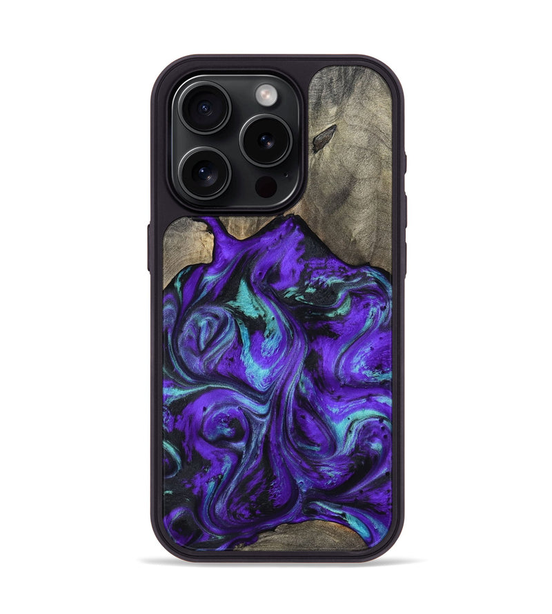 iPhone 15 Pro Wood Phone Case - Wesley (Purple, 798320)