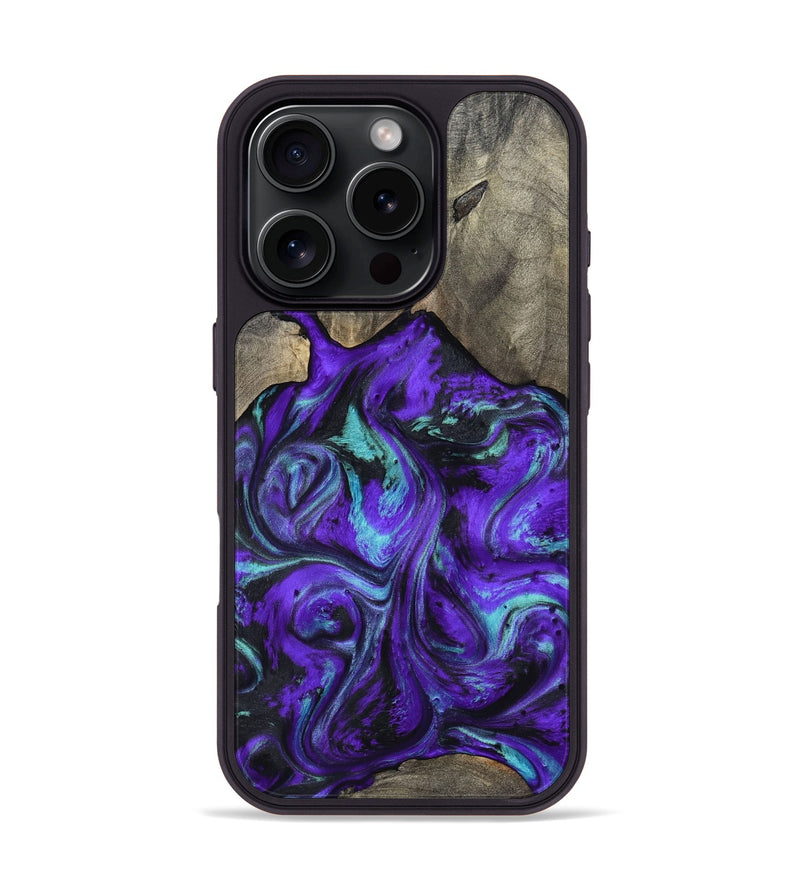 iPhone 16 Pro Wood Phone Case - Wesley (Purple, 798320)