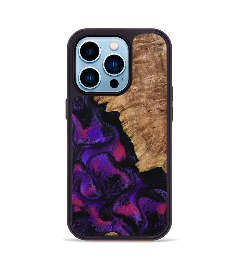 iPhone 14 Pro Wood Phone Case - Rory (Purple, 798321)