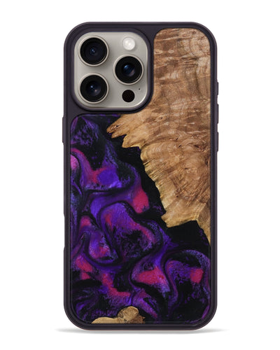 iPhone 16 Pro Max Wood Phone Case - Rory (Purple, 798321)