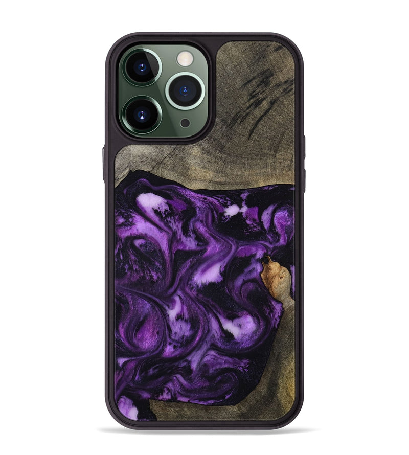 iPhone 13 Pro Max Wood Phone Case - Heaven (Purple, 798322)