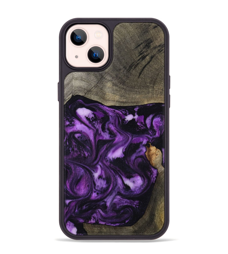 iPhone 14 Plus Wood Phone Case - Heaven (Purple, 798322)