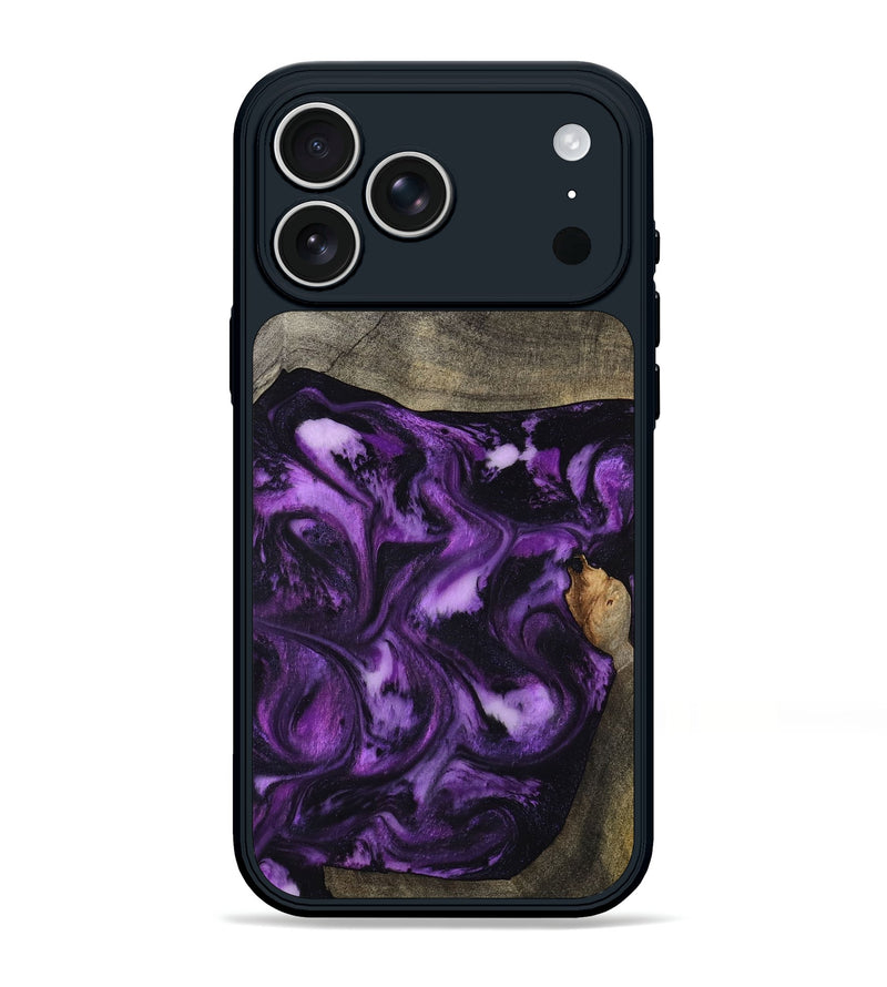 iPhone 17 Pro Max Wood Phone Case - Heaven (Purple, 798322)