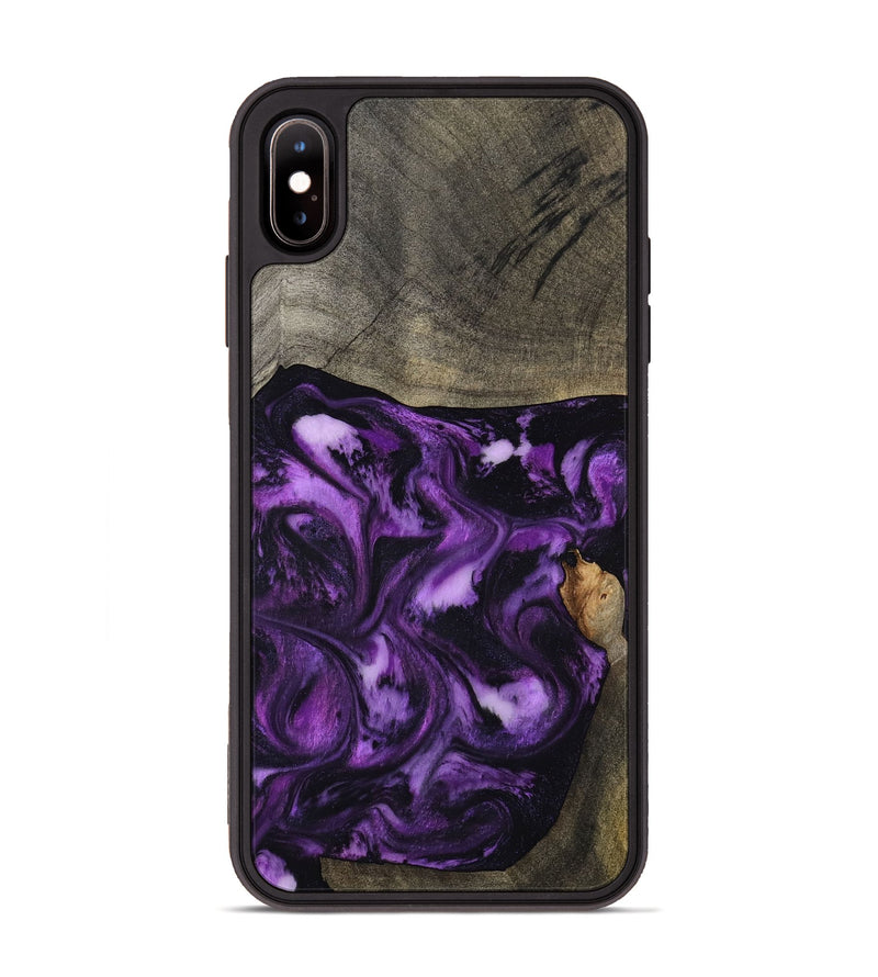 iPhone Xs Max Wood Phone Case - Heaven (Purple, 798322)