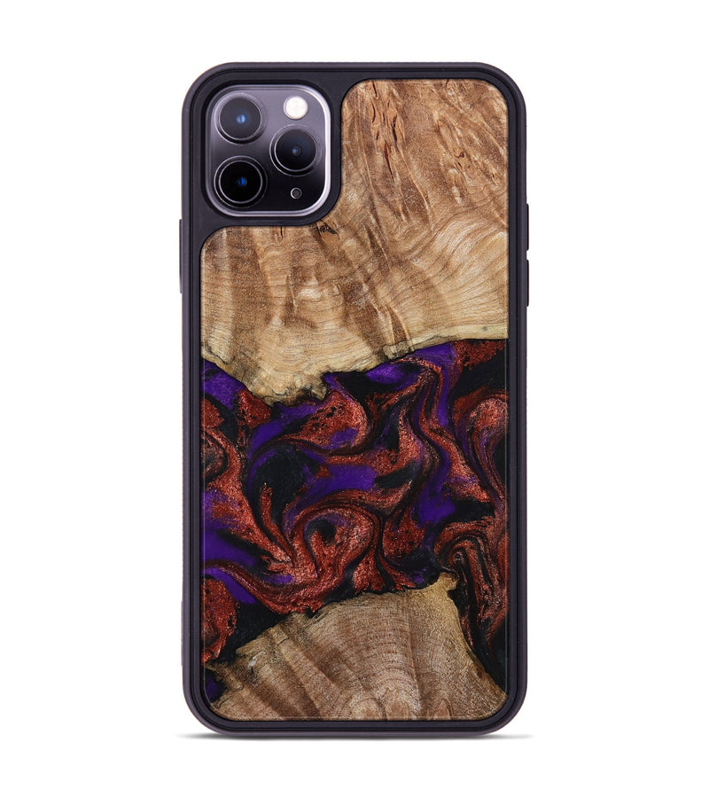 iPhone 11 Pro Max Wood Phone Case - Karie (Purple, 798323)