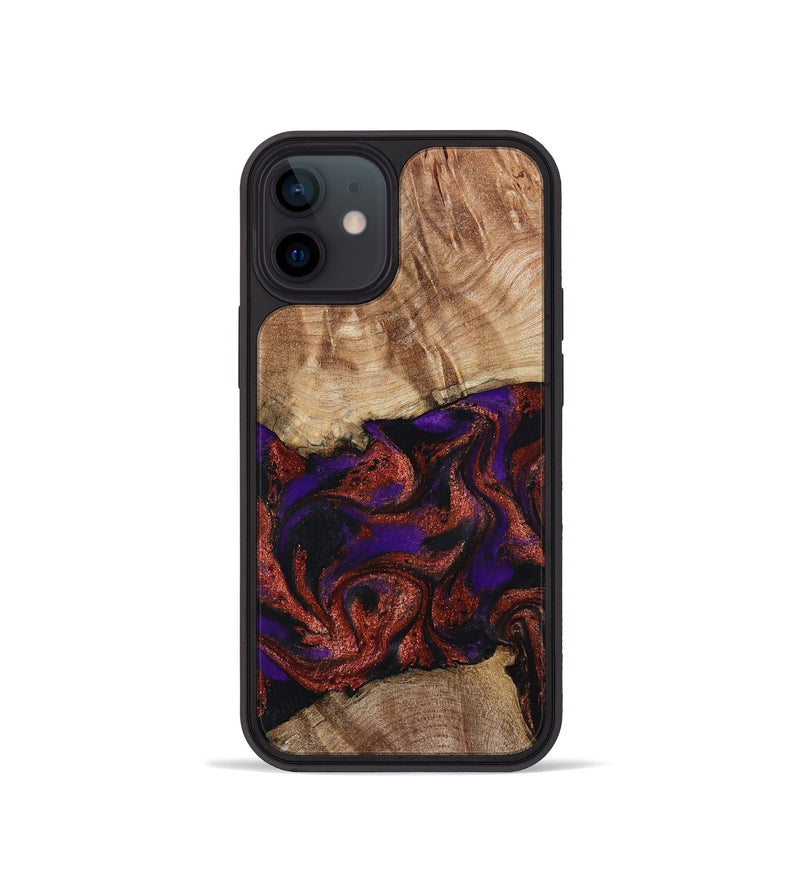 iPhone 12 mini Wood Phone Case - Karie (Purple, 798323)
