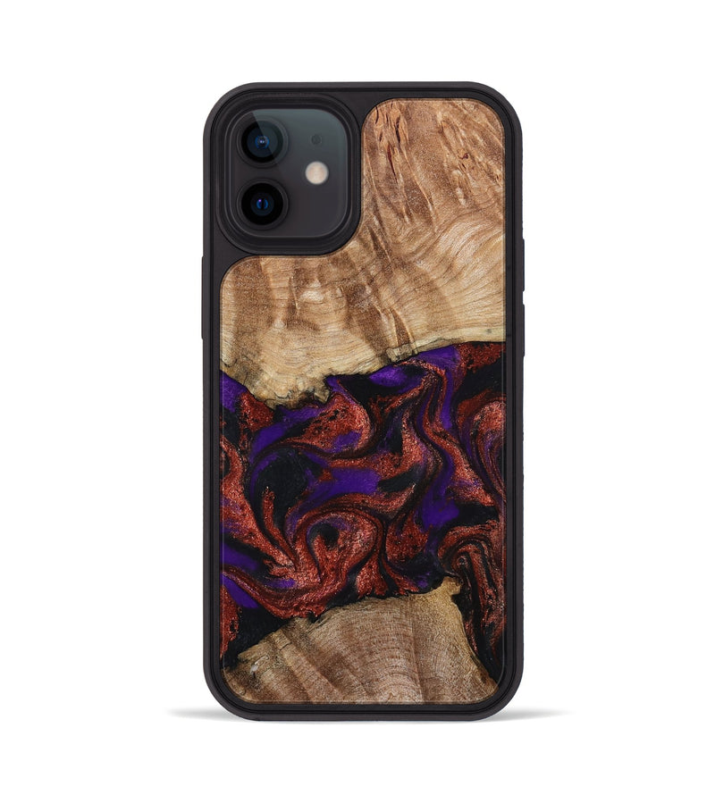 iPhone 12 Wood Phone Case - Karie (Purple, 798323)