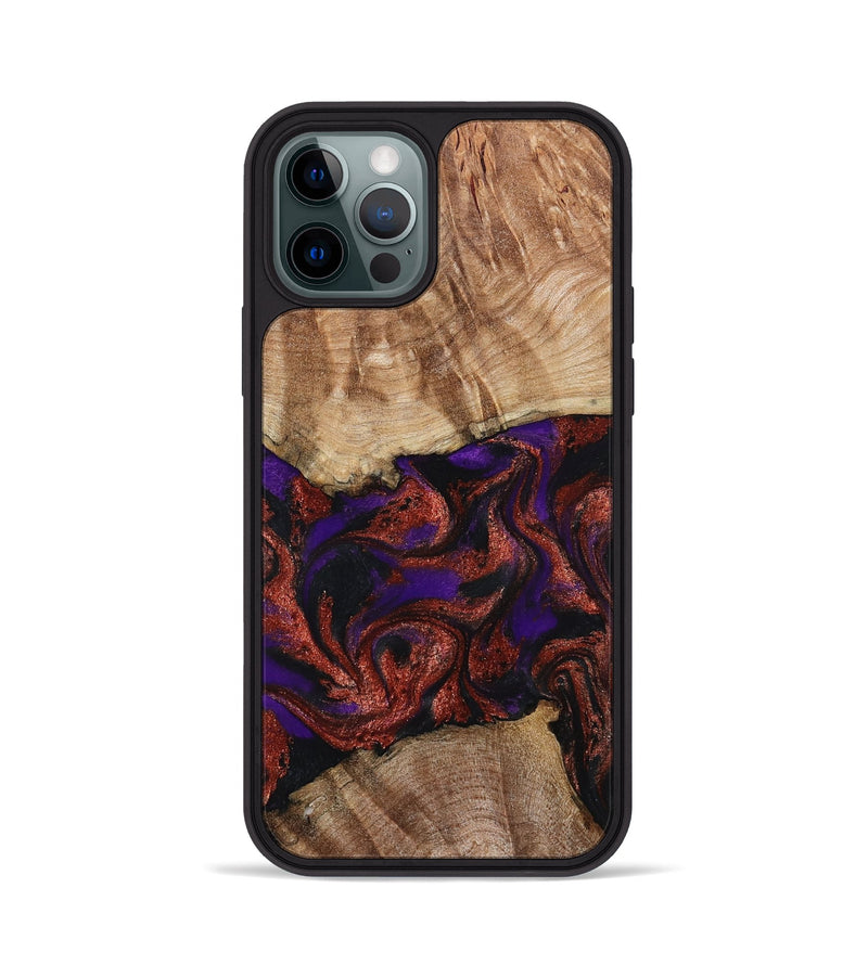 iPhone 12 Pro Wood Phone Case - Karie (Purple, 798323)