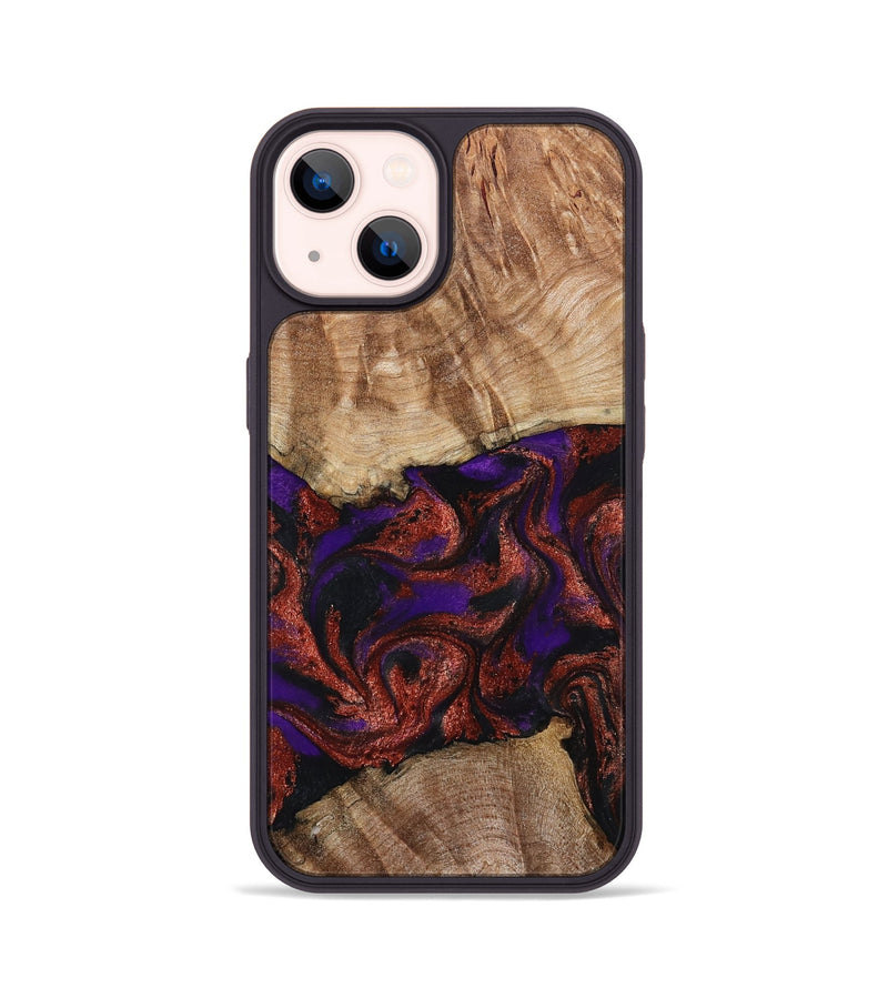 iPhone 14 Wood Phone Case - Karie (Purple, 798323)